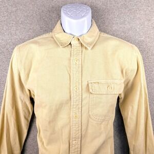 Outerknown Organic Cotton Heavyweight Shirt Mens Small Beige READ‎ (STYLE)